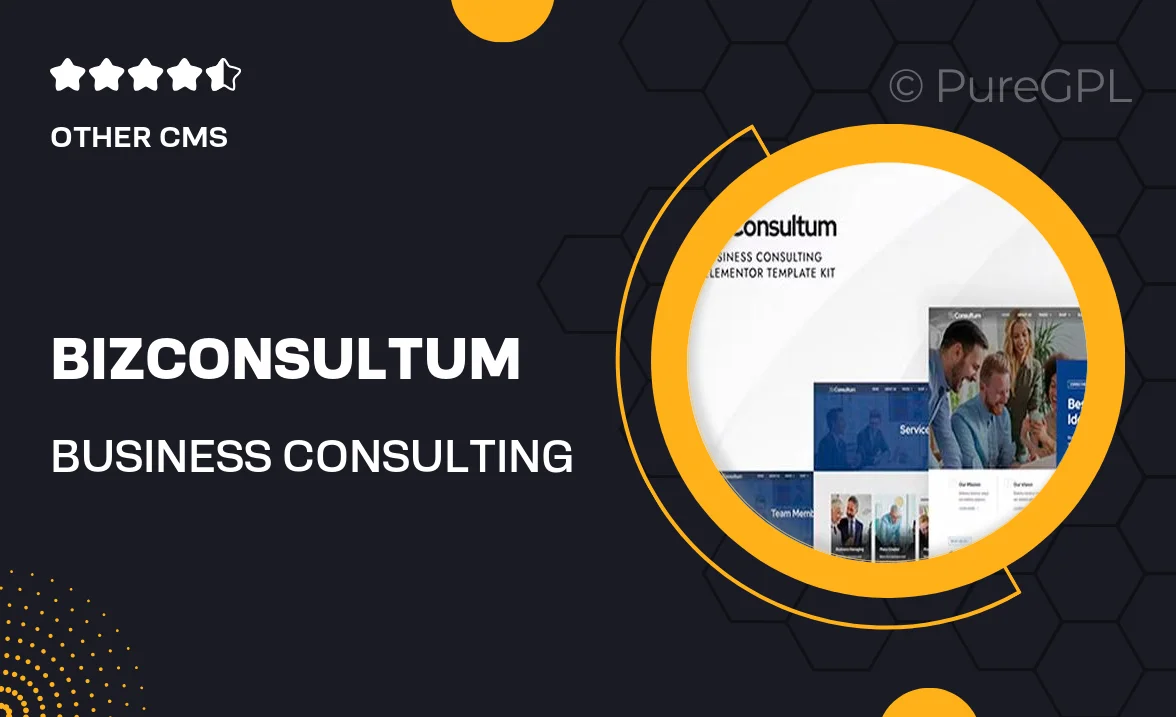 Bizconsultum – Business Consulting Elementor Template Kit