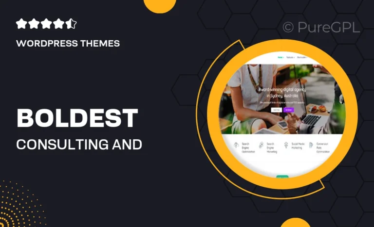 boldest consulting and marketing agency wordpress theme