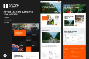 Borneo – Movers & Packers Elementor Template Kit