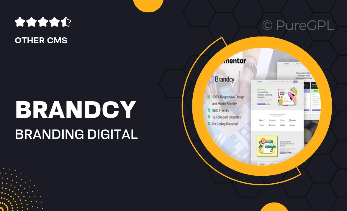Brandcy – Branding & Digital Marketing Agency Elementor Template Kit