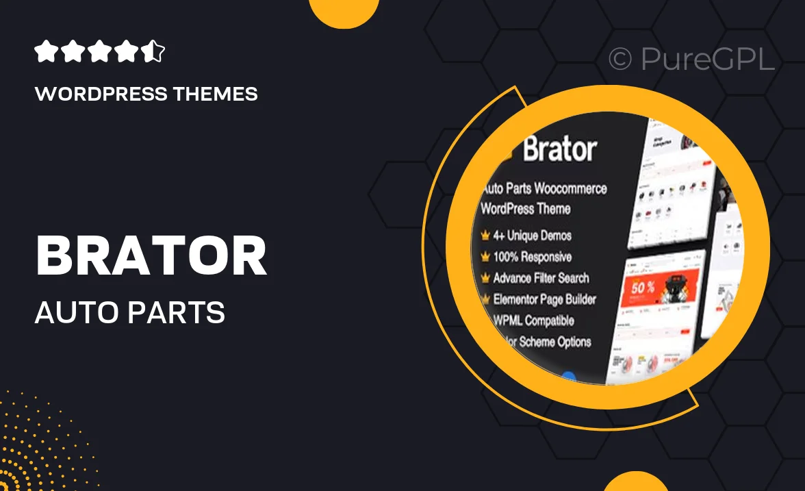 Brator – Auto Parts WooCommerce WordPress Theme