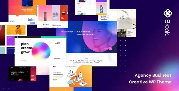 brook agency business creative wordpress theme 1