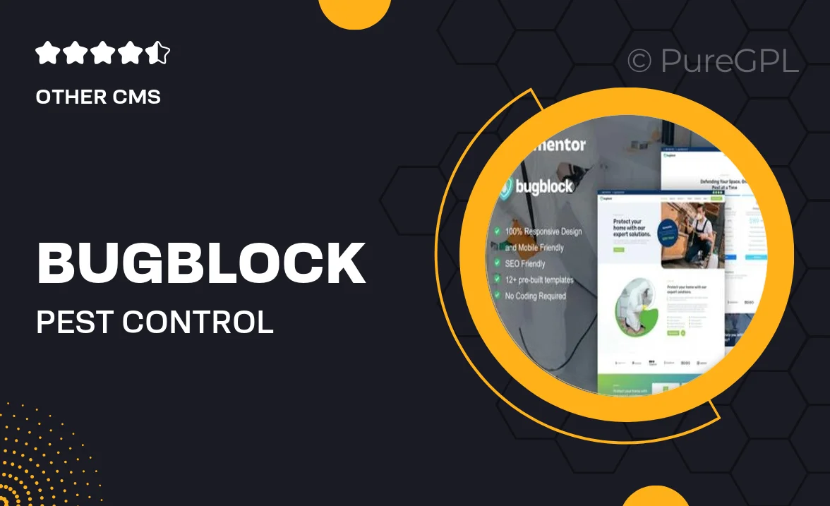 Bugblock – Pest Control Service Elementor Template Kit