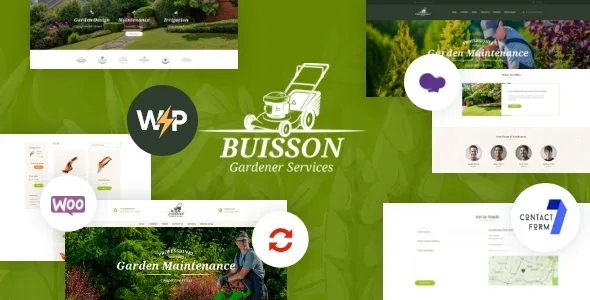 buisson gardening landscaping wordpress theme 1