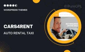 Cars4Rent | Auto Rental & Taxi Service WordPress Theme + RTL