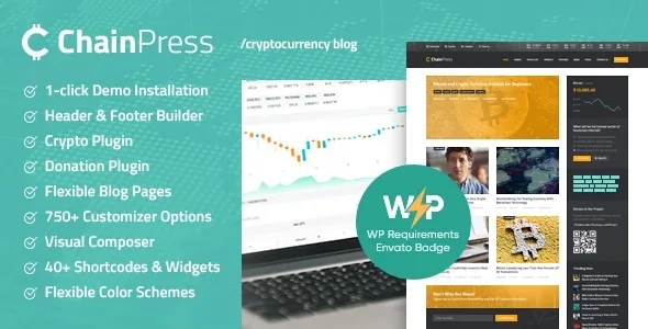 chainpress financial wordpress business blog theme 1