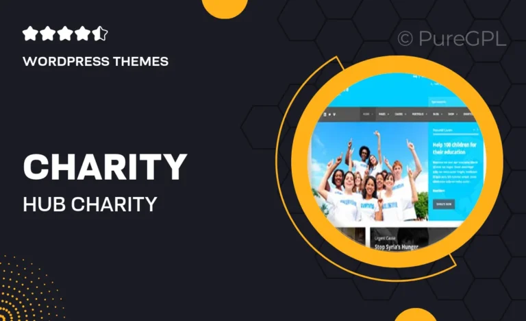 charity hub charity nonprofit fundraising wp