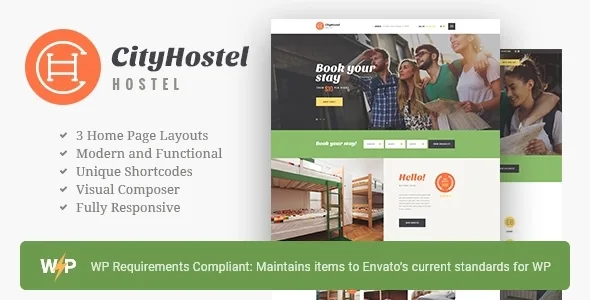 city hostel a travel hotel booking wordpress theme 1