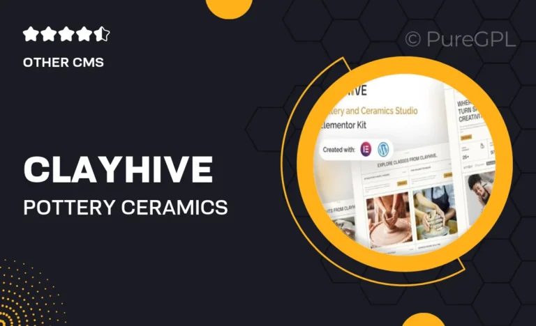 clayhive pottery ceramics studio elementor template kit