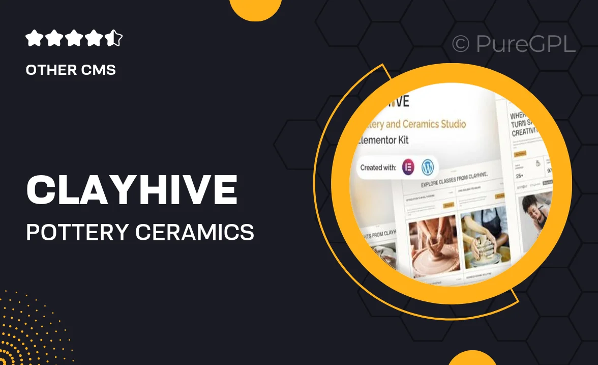 ClayHive – Pottery & Ceramics Studio Elementor Template Kit