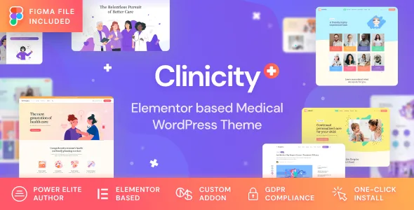clinicity health medical elementor theme 1