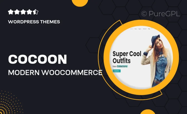 cocoon modern woocommerce wordpress theme