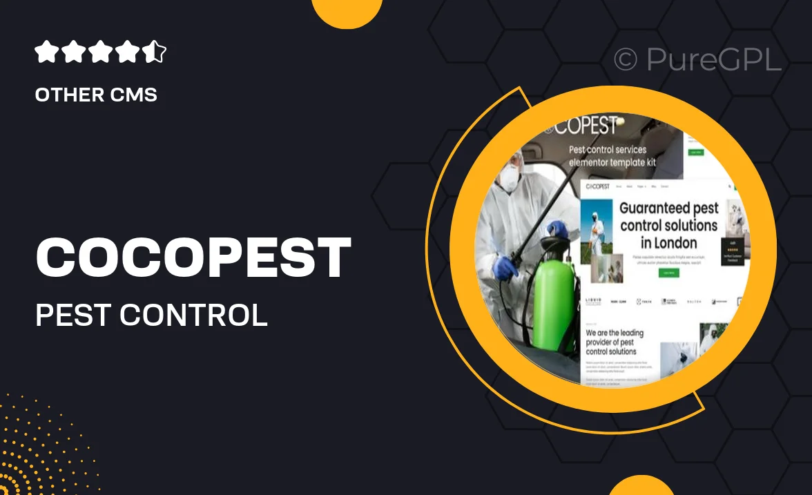 Cocopest – Pest Control Services Elementor Template Kit