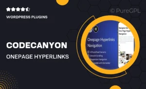 Codecanyon | OnePage Hyperlinks Navigation
