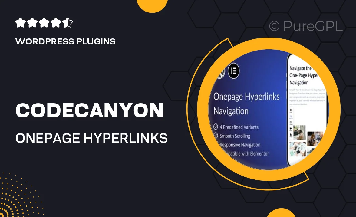 Codecanyon | OnePage Hyperlinks Navigation