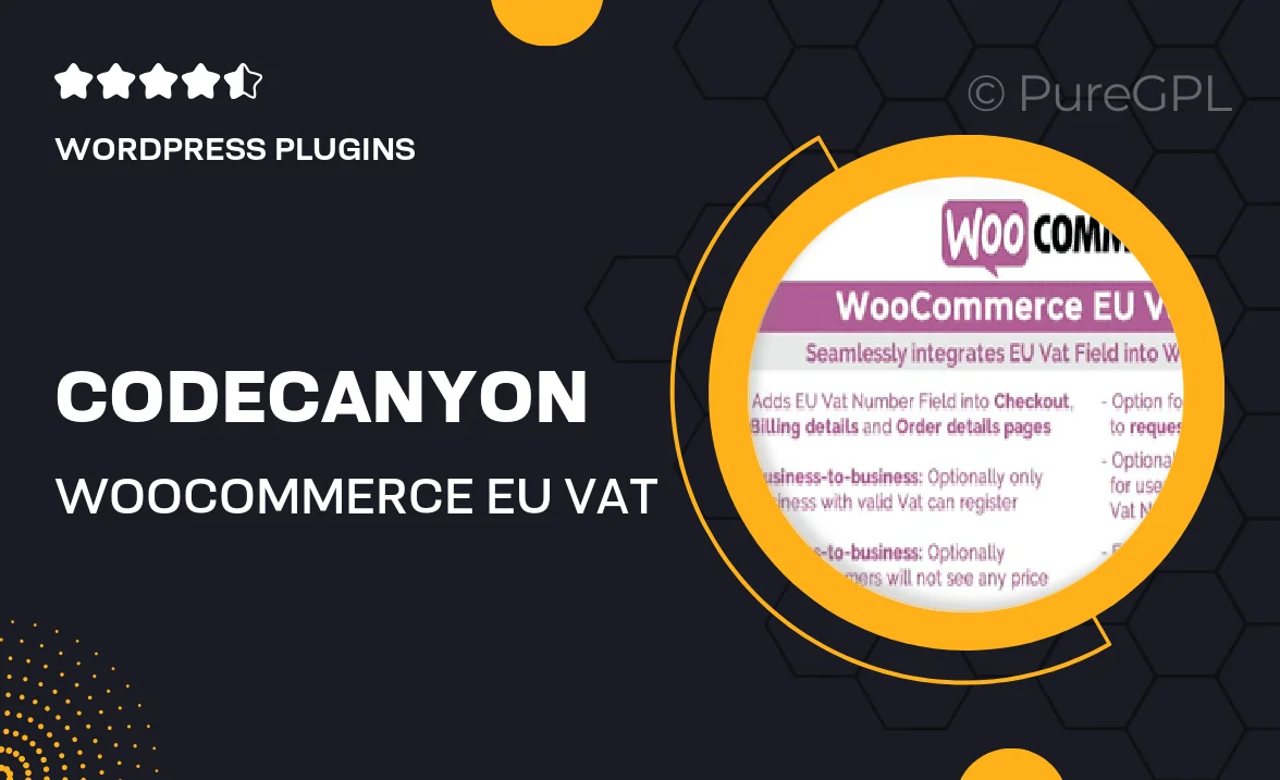 Codecanyon | WooCommerce Eu Vat & B2B