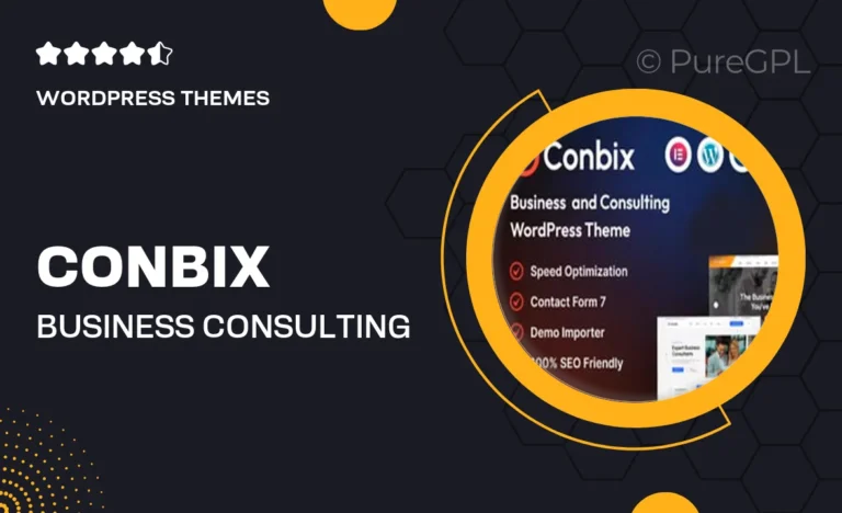 conbix business consulting wordpress theme