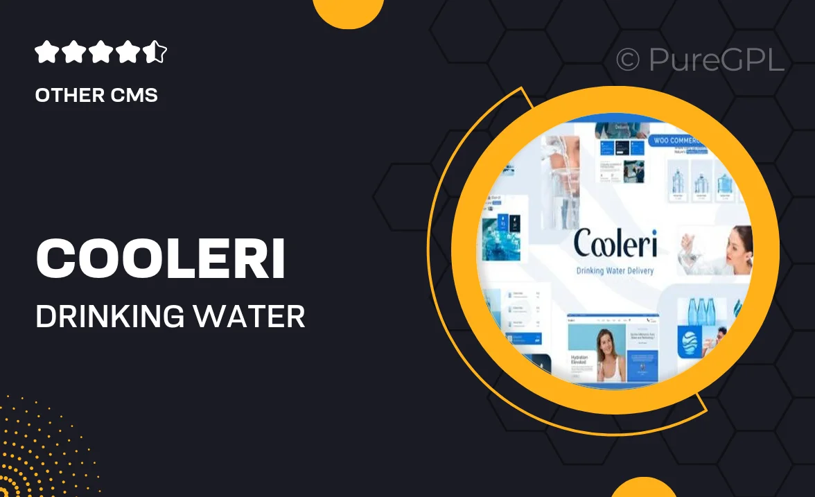 Cooleri – Drinking Water Delivery Elementor Pro Template Kit
