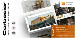 Corbesier – Modern Architecture & Interior Design WordPress Theme