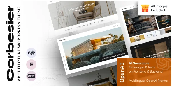 corbesier modern architecture interior design wordpress theme 1