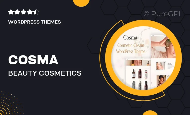 cosma beauty cosmetics wordpress