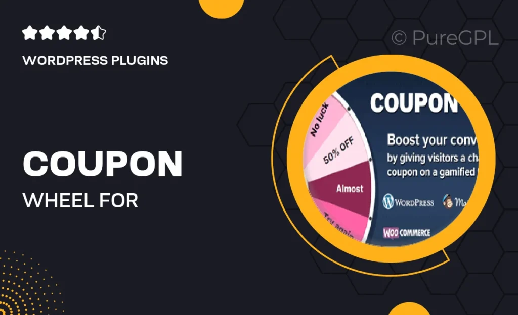 Coupon Wheel For WooCommerce and WordPress