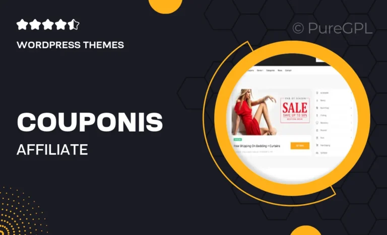 couponis affiliate submitting coupons wordpress theme