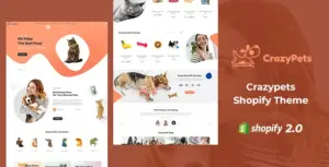 Crazy Pets – Pets Shop Shopify Theme
