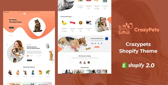 crazy pets pets shop shopify theme 1