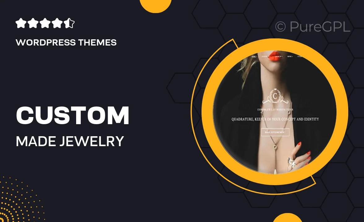 Custom Made | Jewelry Manufacturer and Store WordPress Theme