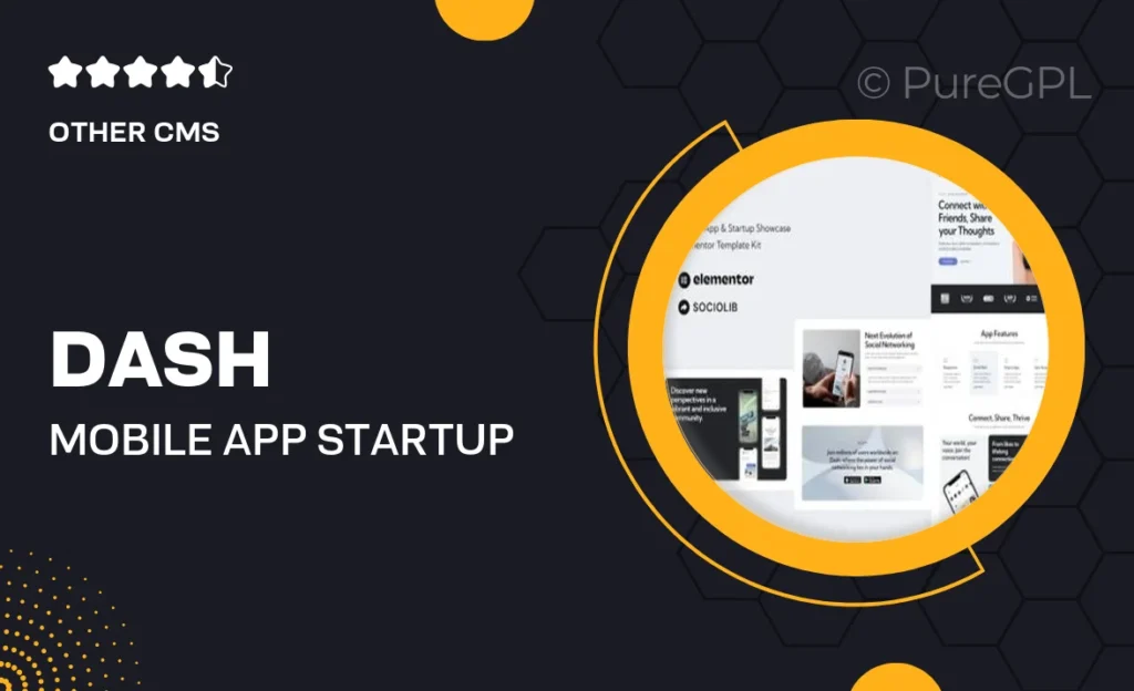 Dash – Mobile App & Startup Showcase Elementor Template Kit 47 Dash – Mobile App & Startup Showcase Elementor Template Kit