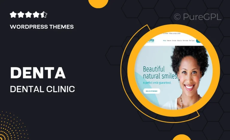 denta dental clinic wordpress theme