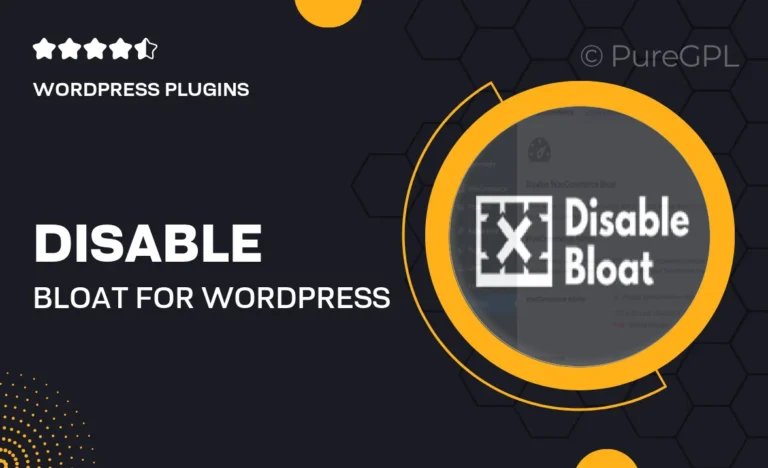 disable bloat for wordpress woocommerce pro