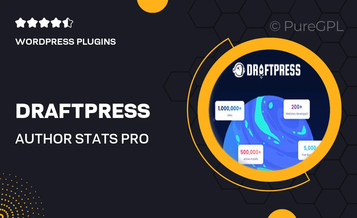 DraftPress | Author Stats Pro