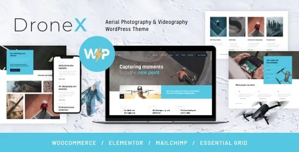 dronex aerial photography videography wordpress theme 1