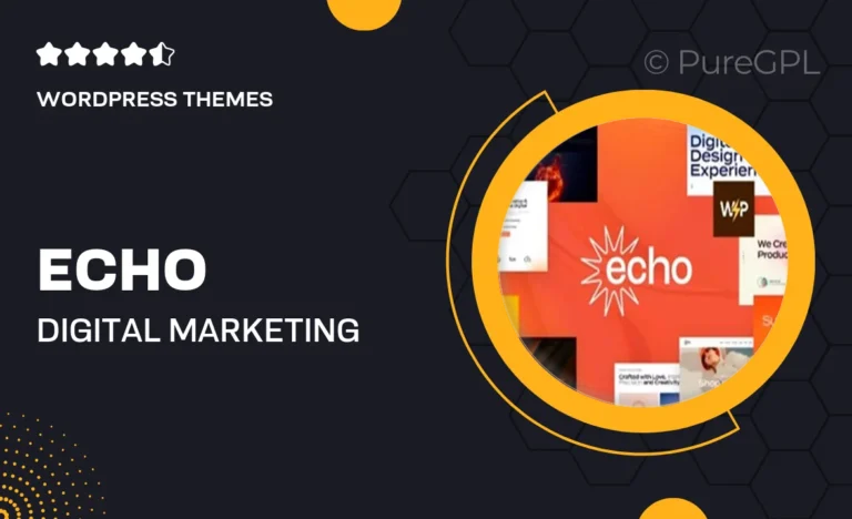 echo digital marketing creative agency wordpress theme