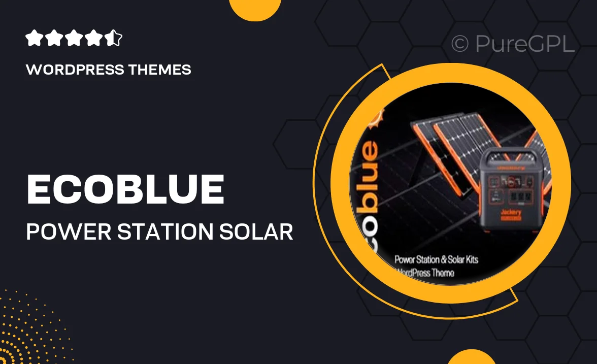 EcoBlue – Power Station & Solar Kits WordPress Theme
