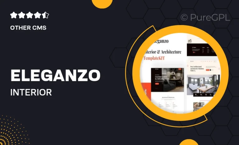 eleganzo interior architecture elementor template kit