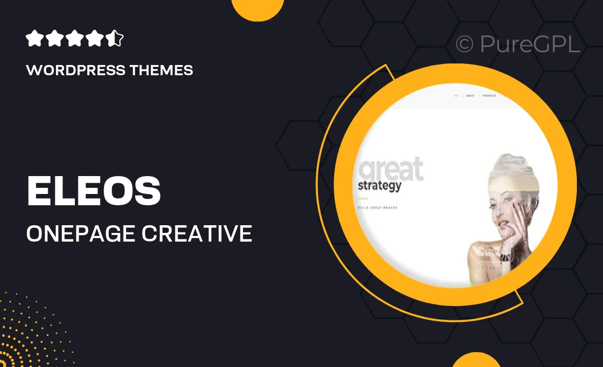Eleos – One-Page Creative WordPress Theme