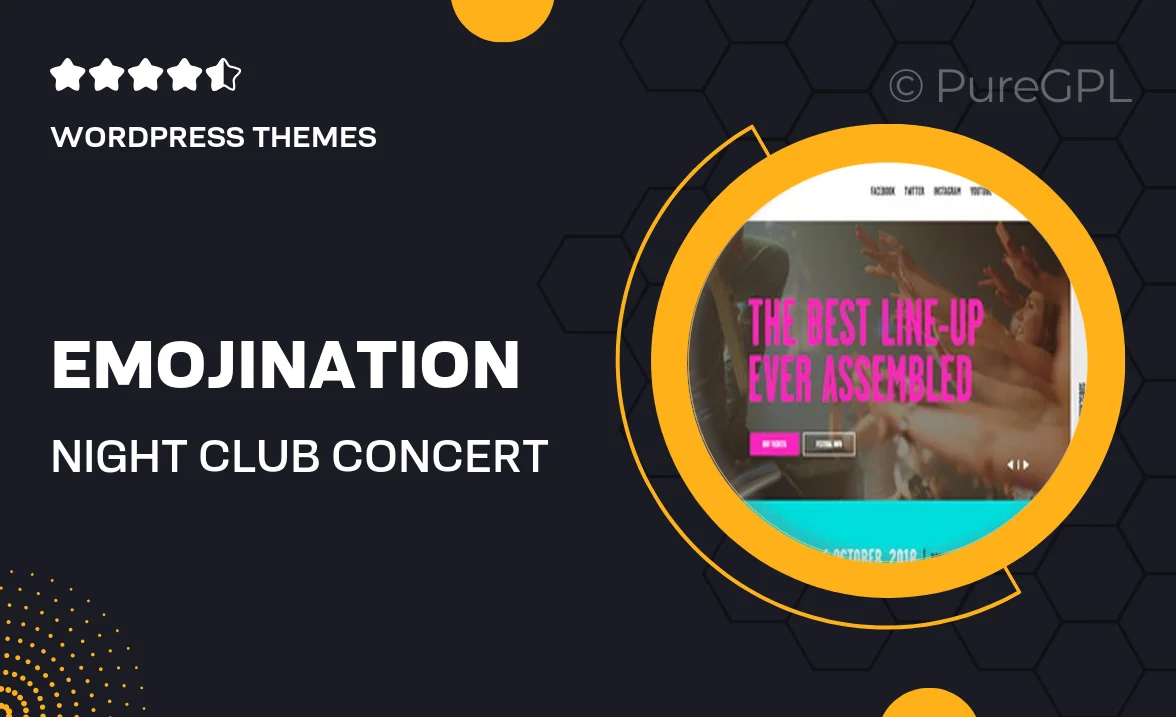 EmojiNation | Night Club & Concert Event WordPress Theme
