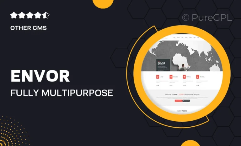 envor fully multipurpose joomla template