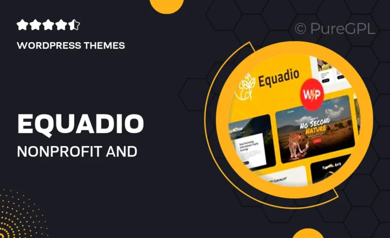 equadio non profit and environmental wordpress theme