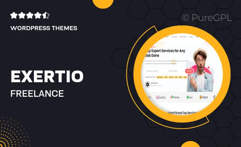 exertio freelance marketplace wordpress theme