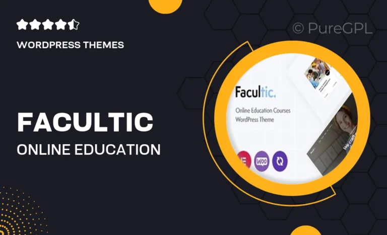 facultic online education courses wordpress theme
