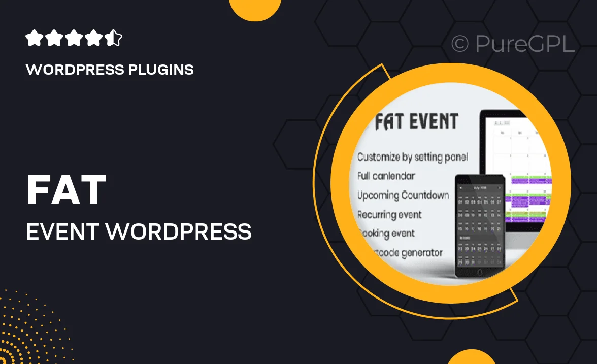 FAT Event – WordPress Event and Calendar Booking