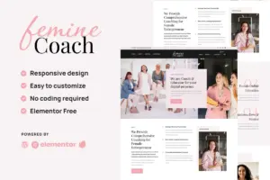 Femine – Female Business Coach Elementor Kit