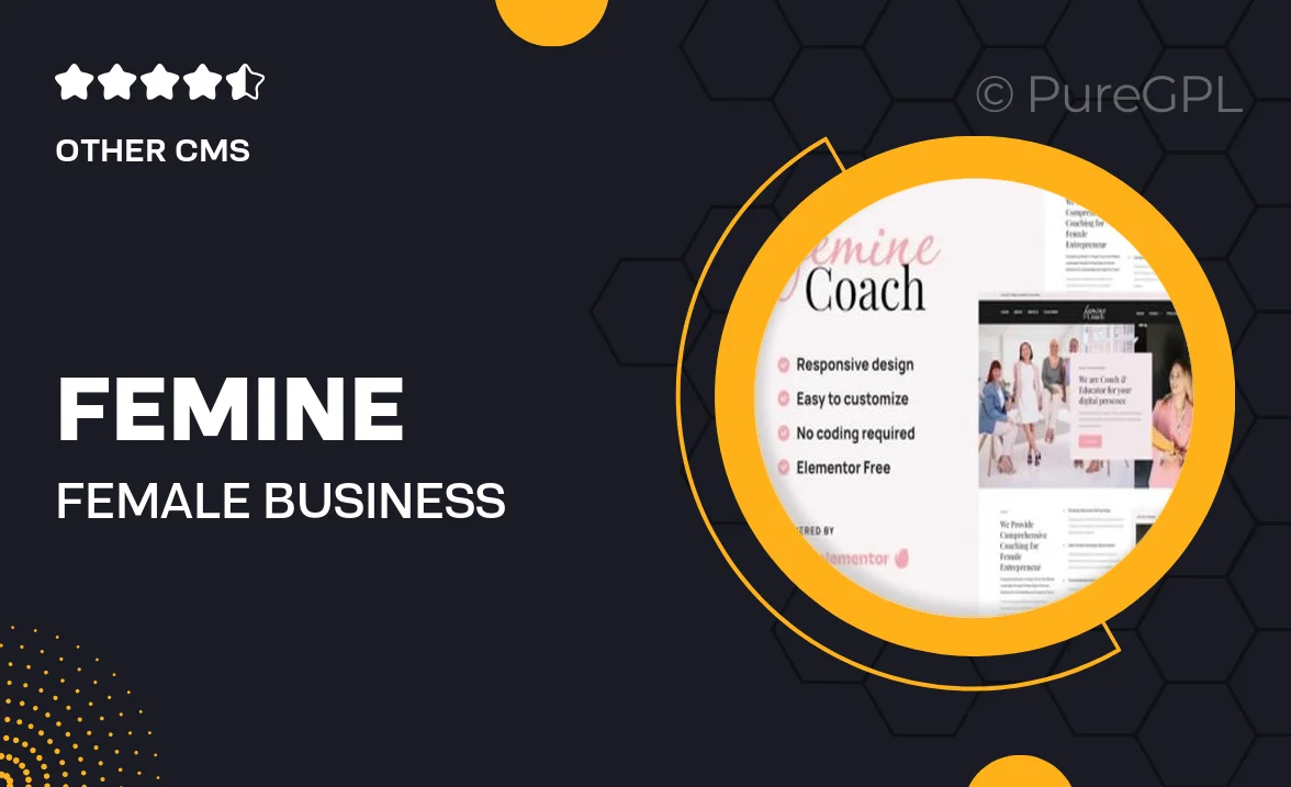 Femine – Female Business Coach Elementor Kit