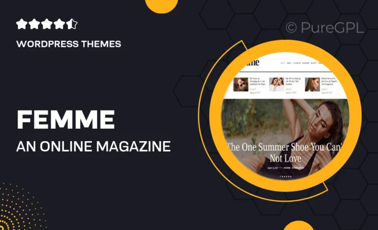 femme an online magazine fashion blog wordpress theme rtl
