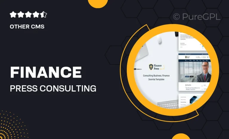 finance press consulting business joomla theme