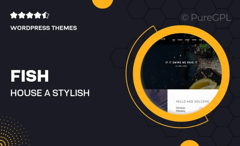 fish house a stylish seafood restaurant cafe bar wordpress theme